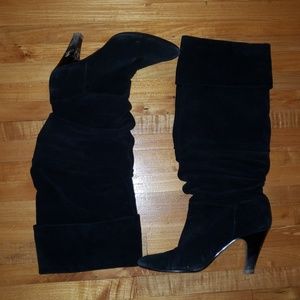 Nine West suede slouch boot